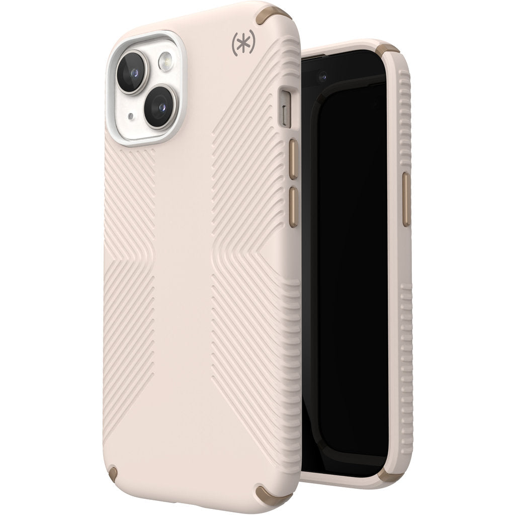 Speck Presidio2 Grip Apple iPhone 16e/15/14/13 Bleached Bone -  with Microban