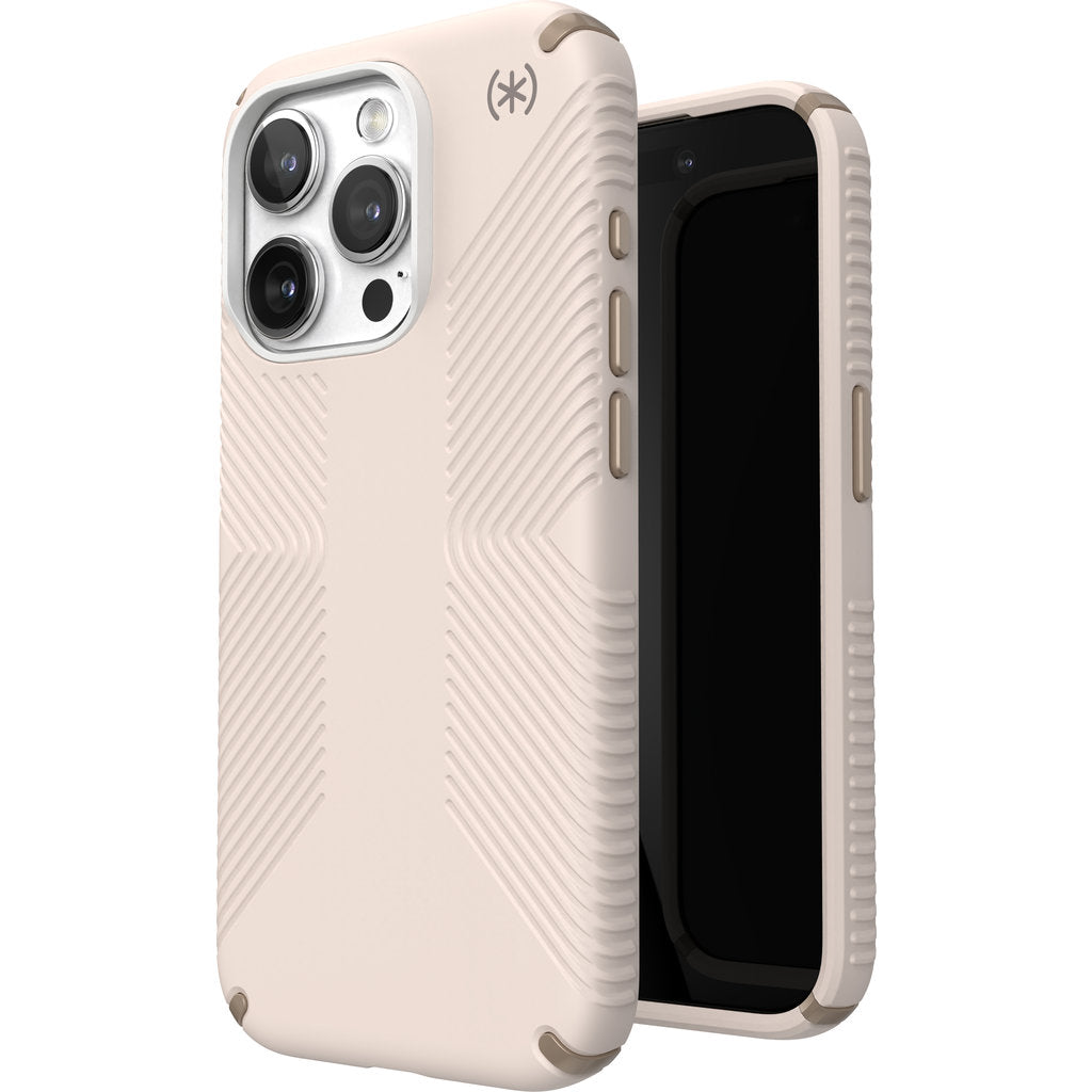 Speck Presidio2 Grip Apple iPhone 15 Pro Bleached Bone -  with Microban