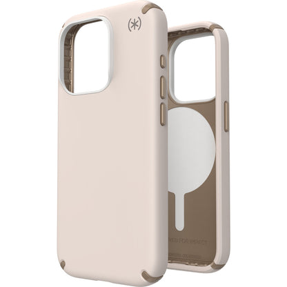 Speck Presidio2 Pro + MS Apple iPhone 15 Pro Bleached Bone -  with Microban