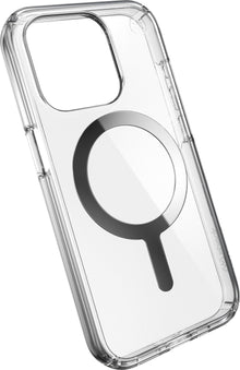 Speck Presidio Perfect Clear + MS Apple iPhone 15 Pro Clear - with Microban