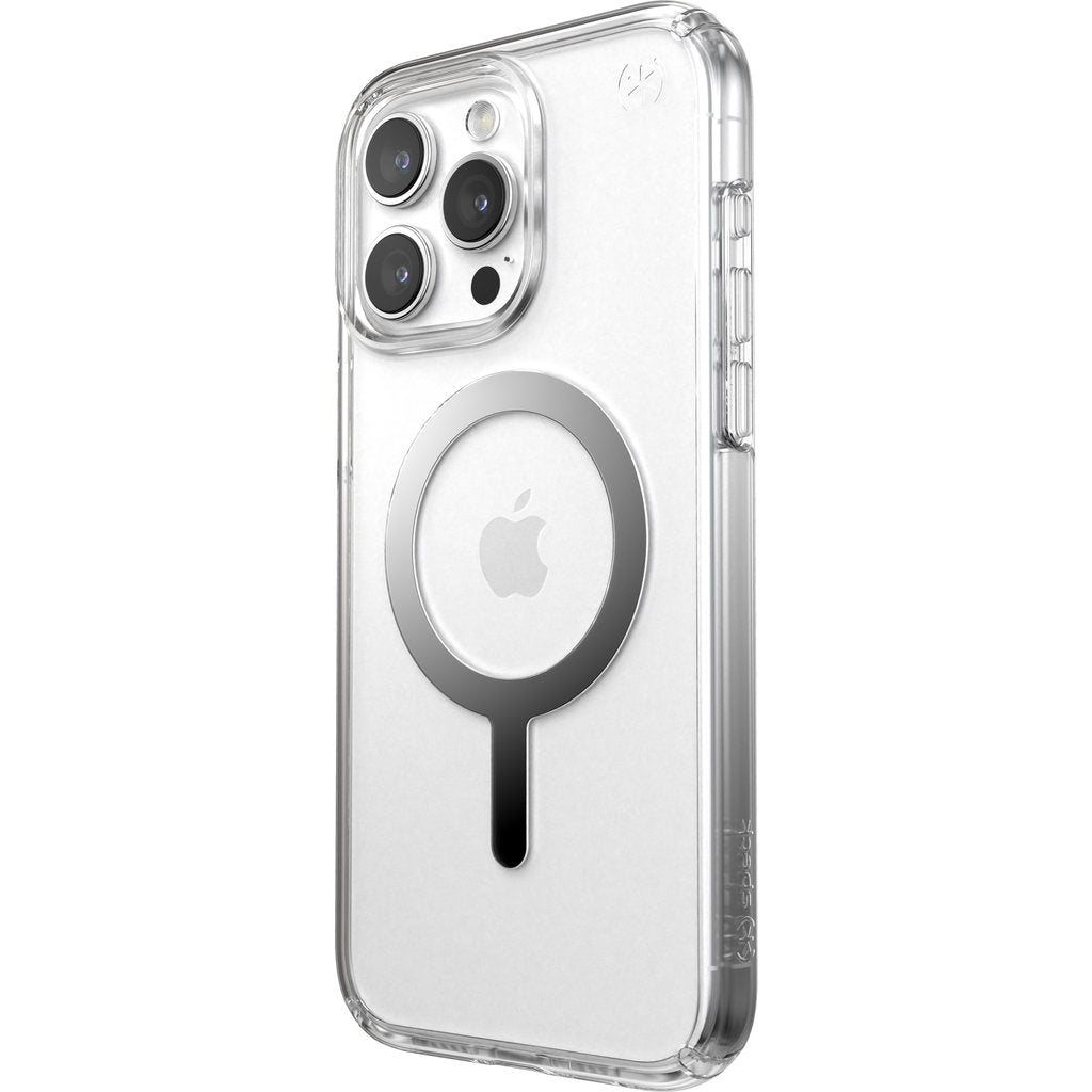 Speck Presidio Perfect Clear + MS Apple iPhone 15 Pro Max Clear - with Microban