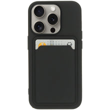 Mobiparts Classic TPU Case with Cardholder Apple iPhone 15 Pro Matt Black