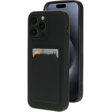 Mobiparts Classic TPU Case with Cardholder Apple iPhone 15 Pro Max Matt Black