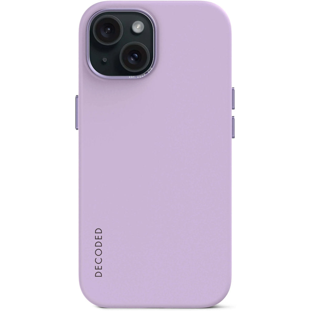 Decoded Silicone Backcover Apple iPhone 15 Digital Lavender