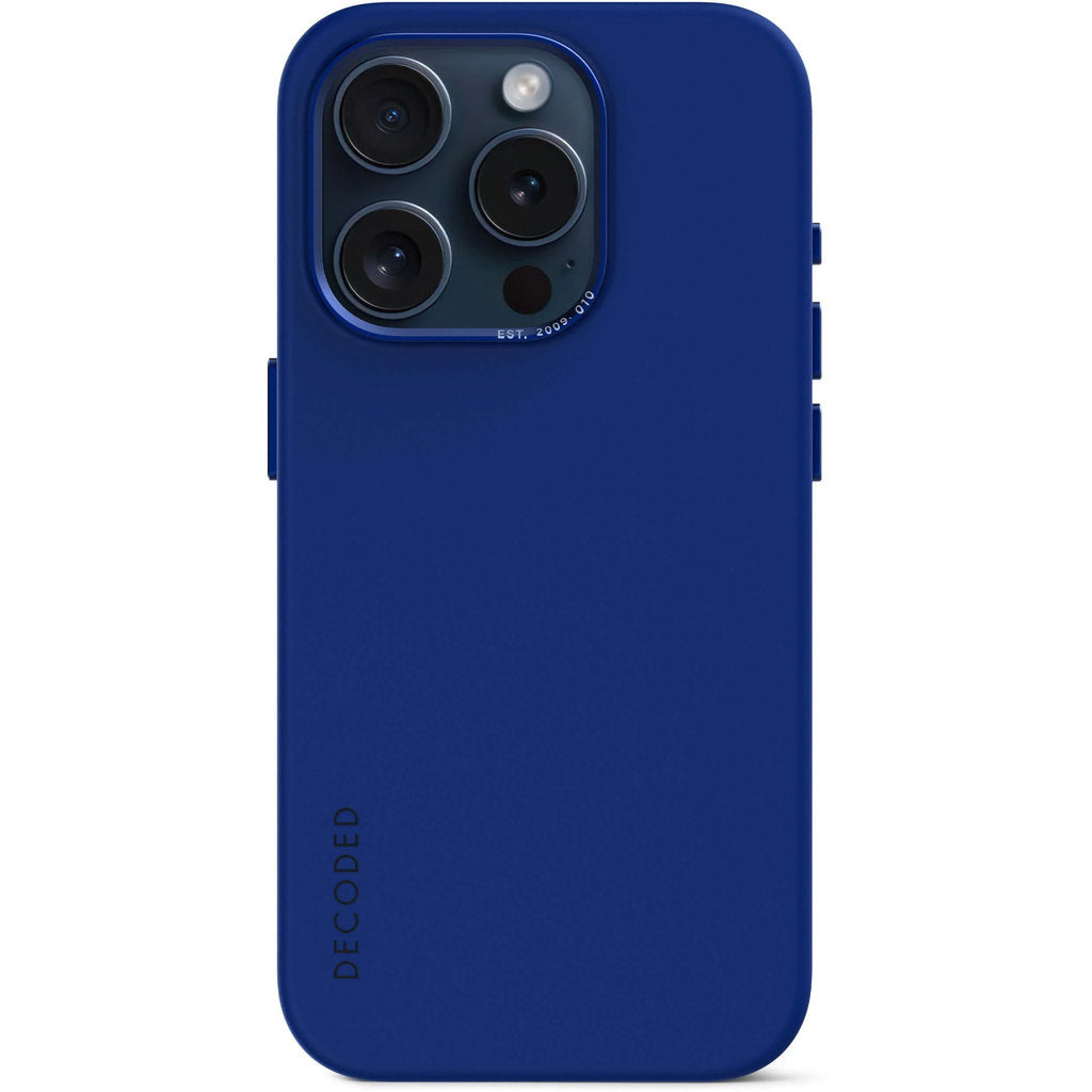 Decoded Silicone Backcover Apple iPhone 15 Pro Galactic Blue