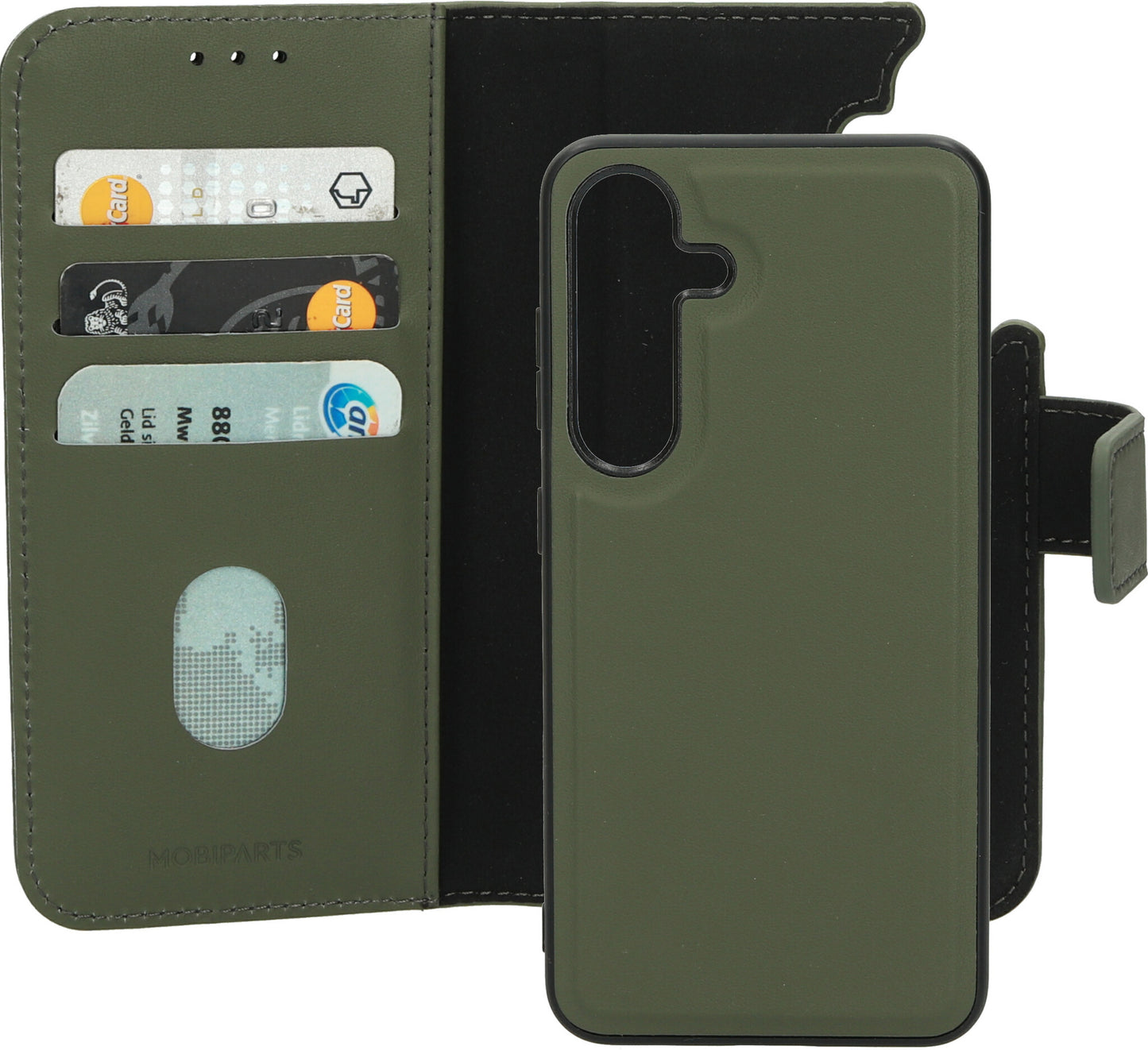 Mobiparts Leather 2 in 1 Wallet Case Samsung Galaxy S24 Green