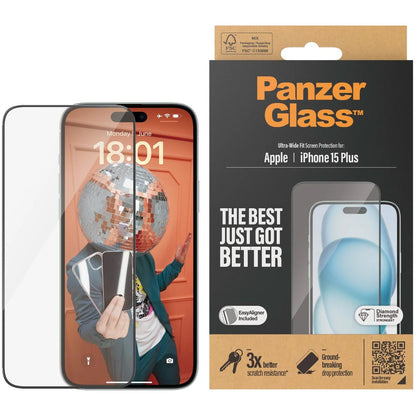 Panzerglass Apple iPhone 15 Plus - Ultra-Wide Fit