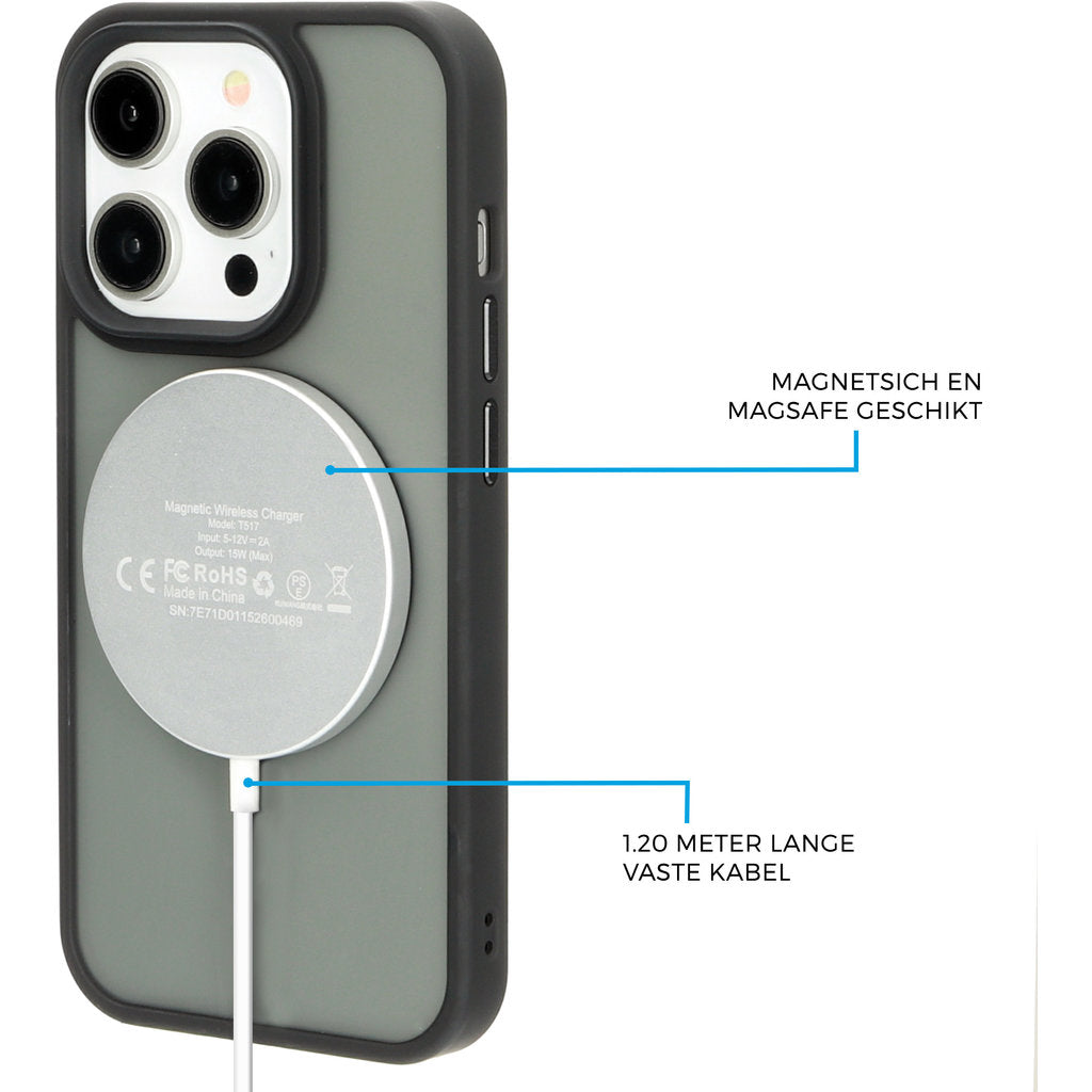 Mobiparts Wireless MagSafe Compatible Charger 15W Flat White