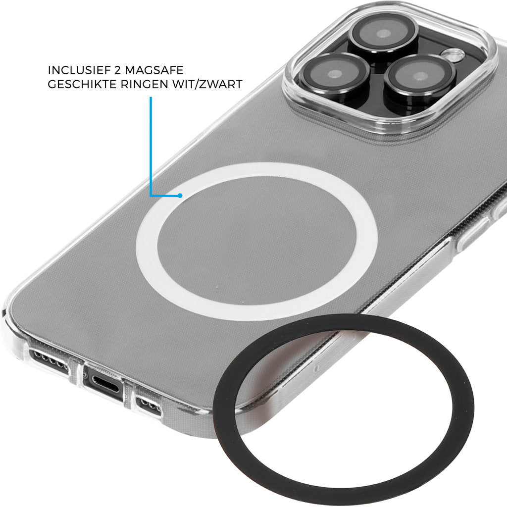 Mobiparts Wireless MagSafe Compatible Charger 15W Flat White