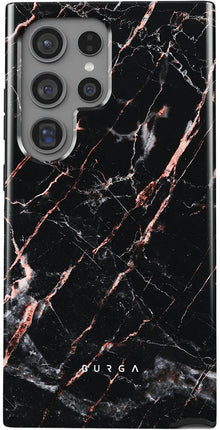 Burga Tough Case Samsung Galaxy S24 Ultra - Rose Gold Marble