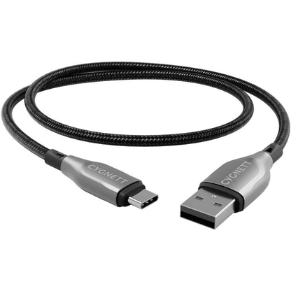 Cygnett Armoured Braided USB-C to USB Cable 1m Black
