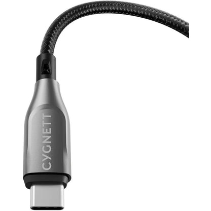 Cygnett Armoured Braided USB-C to USB Cable 1m Black