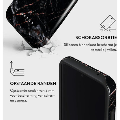 Burga Tough Case Samsung Galaxy A55 5G - Rose Gold Marble