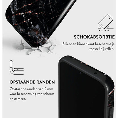 Burga Tough Case Samsung Galaxy A35 5G - Rose Gold Marble