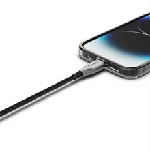 Cygnett Armoured Braided Lightning to USB-C Cable 1m Black