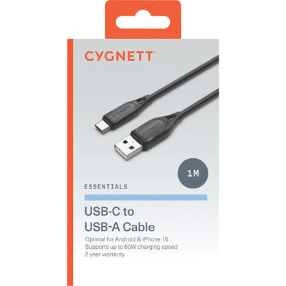 Cygnett Essentials USB-C to USB Cable 1m Black