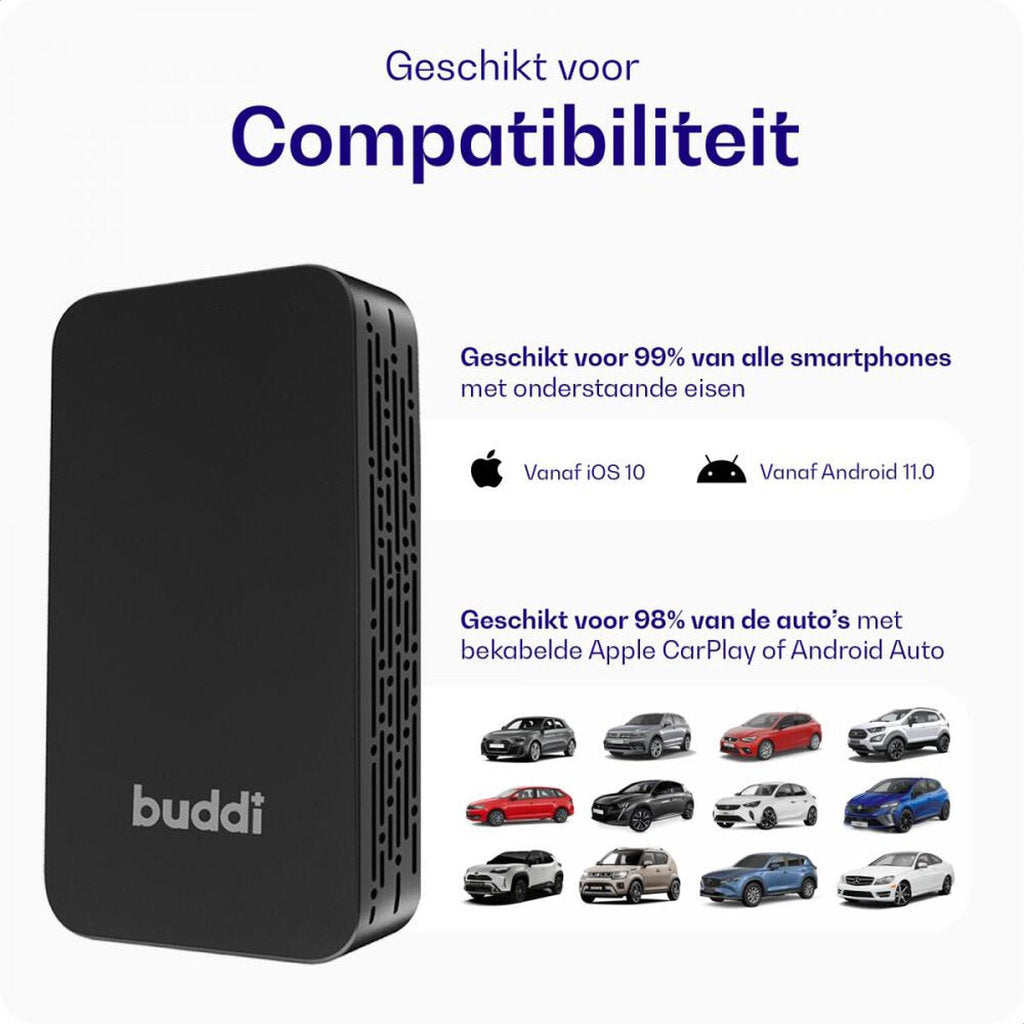 Buddi Play 2 Bluetooth Adapter Apple Carplay & Android Auto