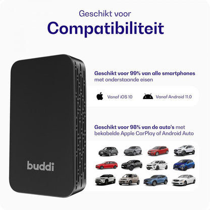 Buddi Play 2 Bluetooth Adapter Apple Carplay & Android Auto