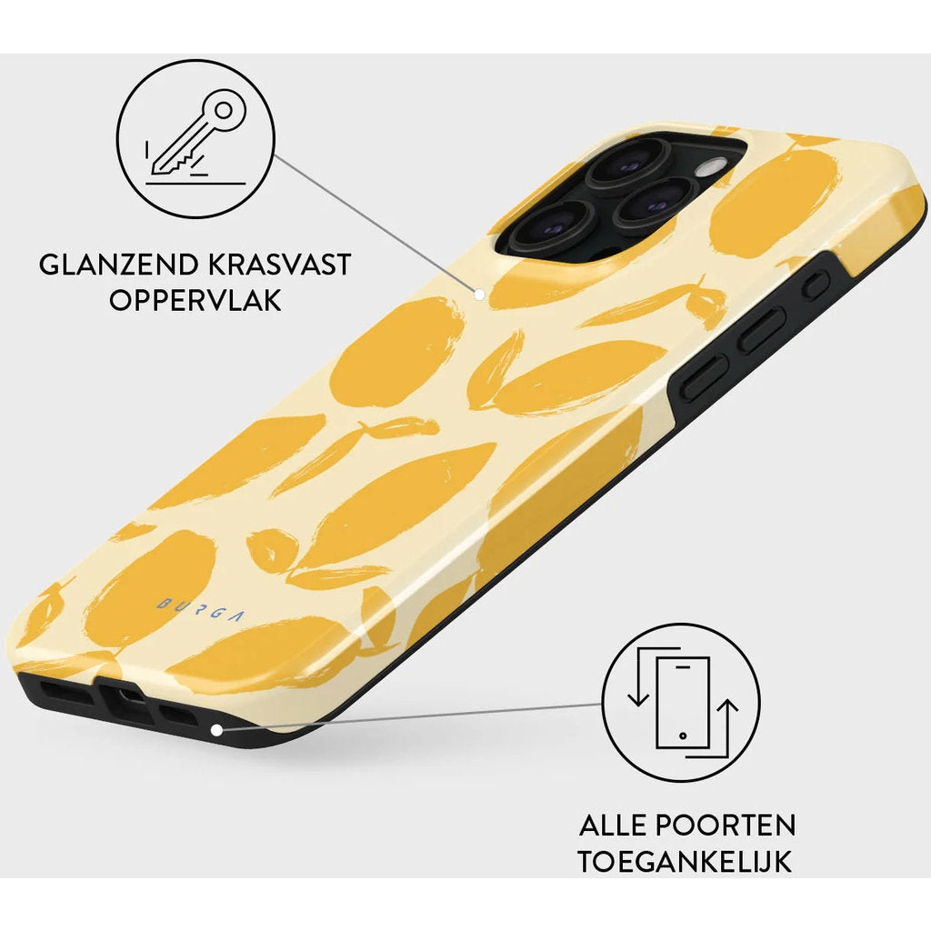 Burga Tough Case Apple iPhone 15 Pro - Lemon Tart