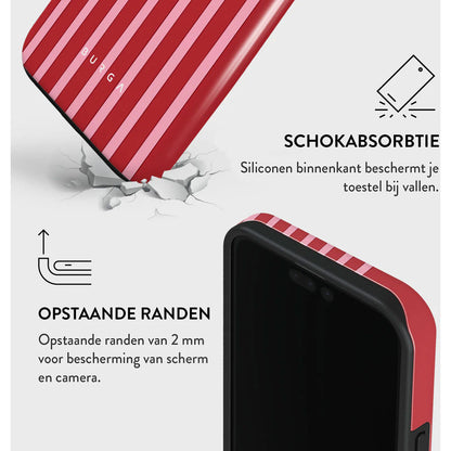 Burga Tough Case Apple iPhone 15 Pro - Strawberry Jam