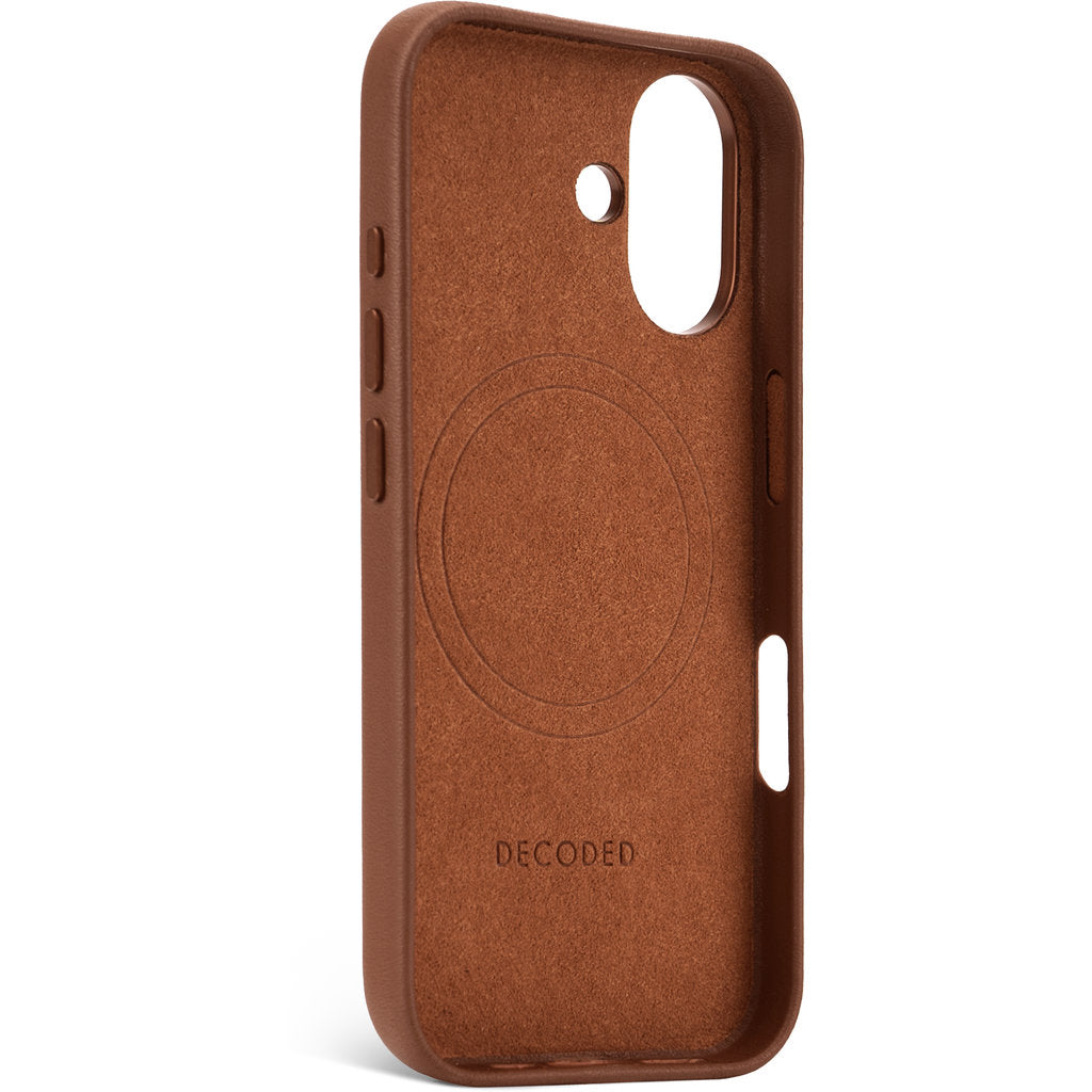 Decoded Leather Backcover Apple iPhone 16 Tan