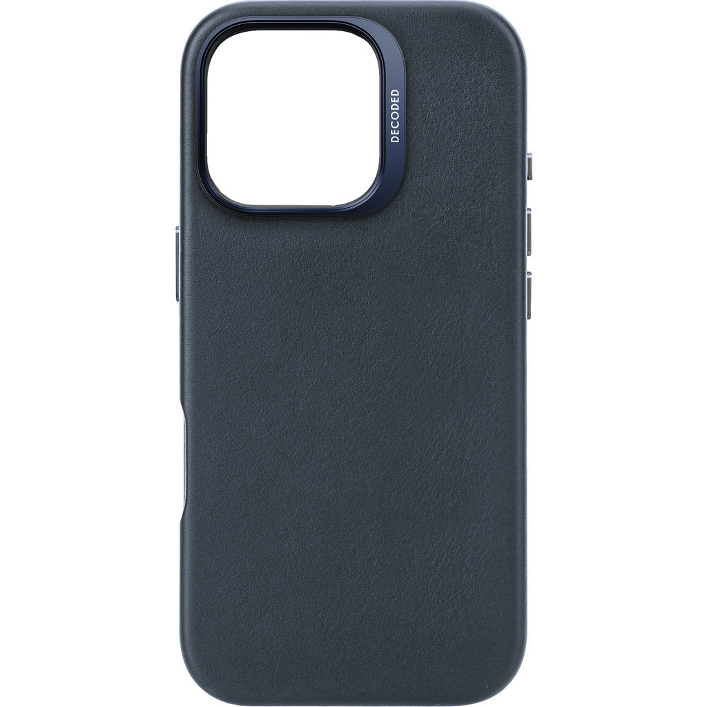 Decoded Leather Backcover Apple iPhone 16 Pro Navy