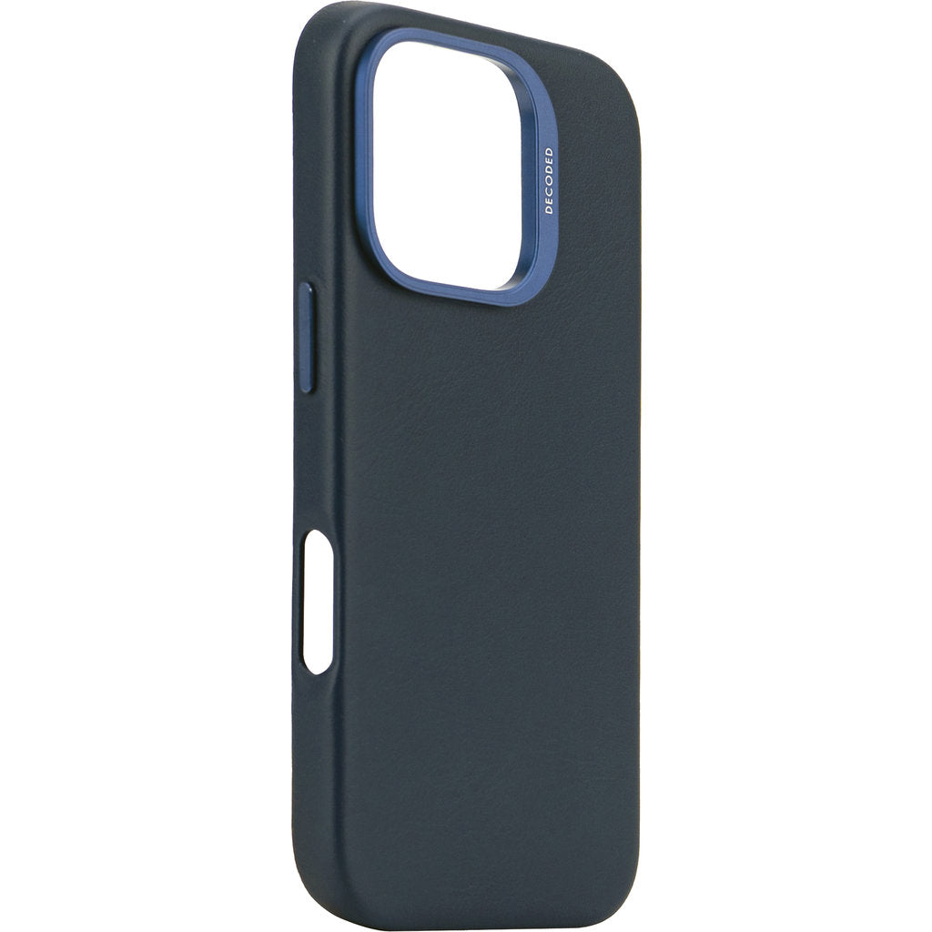 Decoded Leather Backcover Apple iPhone 16 Pro Navy