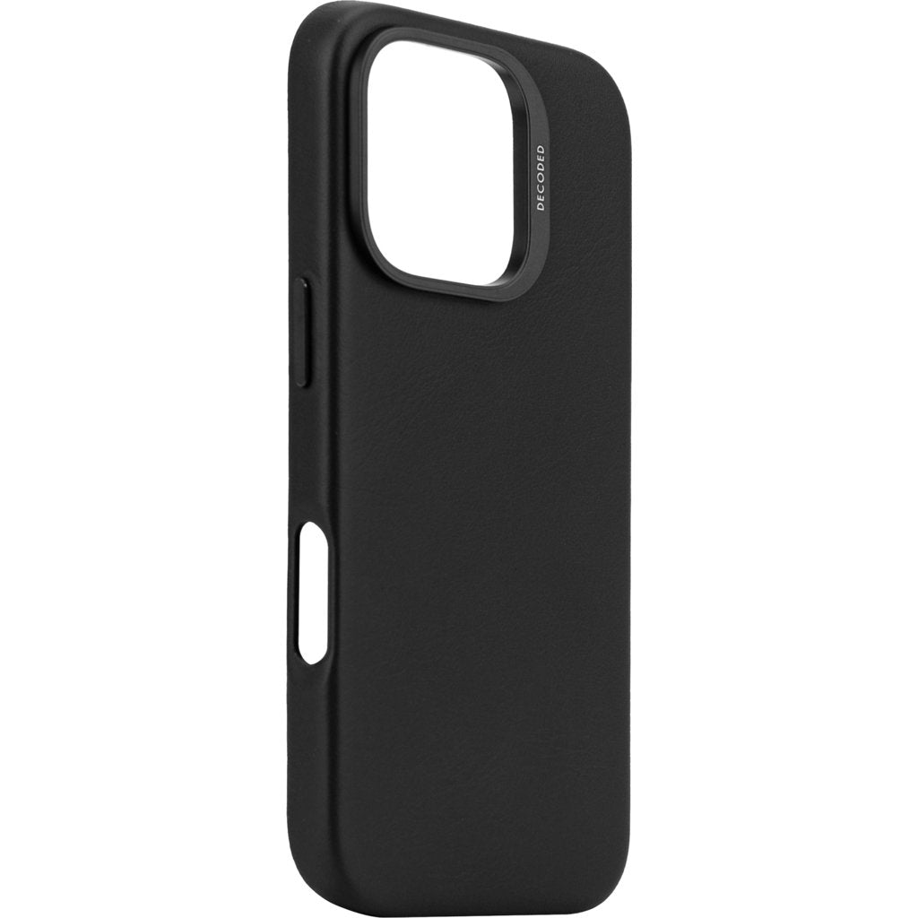 Decoded Leather Backcover Apple iPhone 16 Pro Black