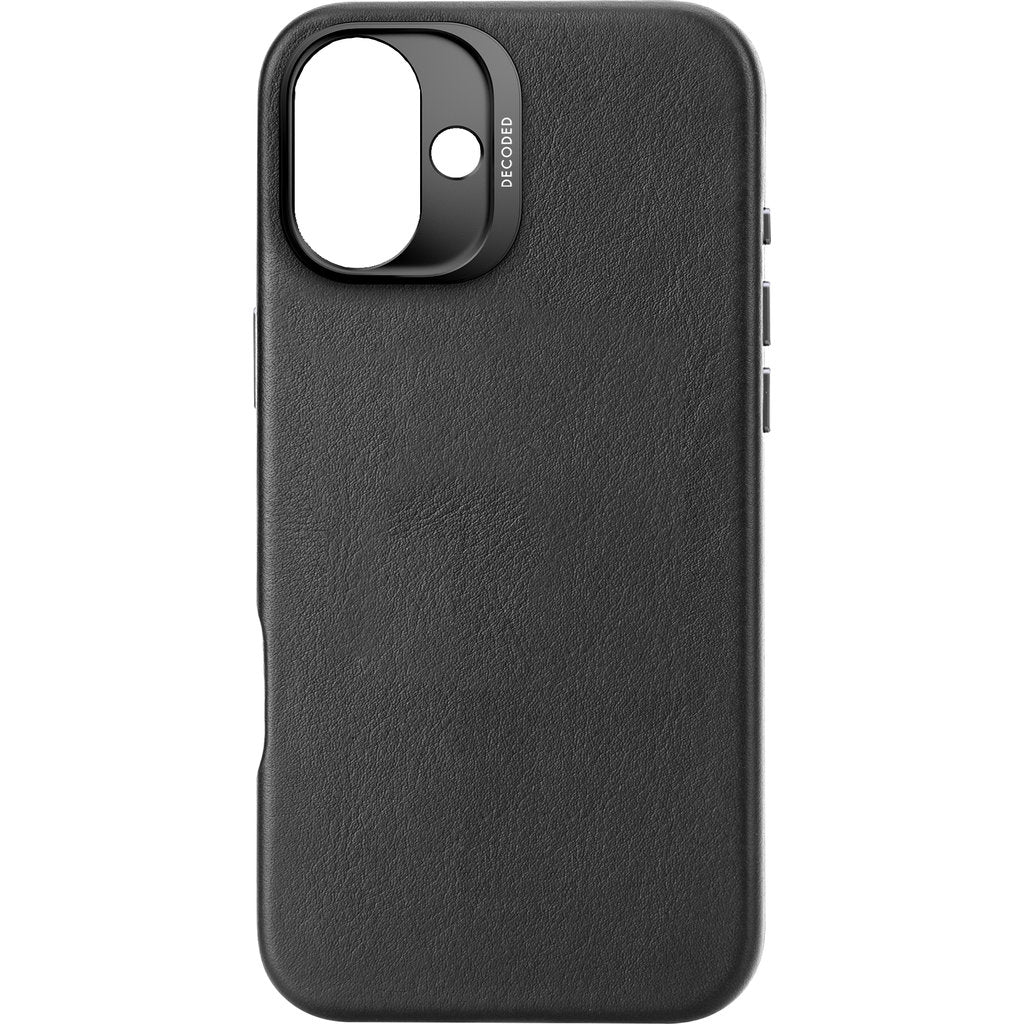 Decoded Leather Backcover Apple iPhone 16 Plus Black