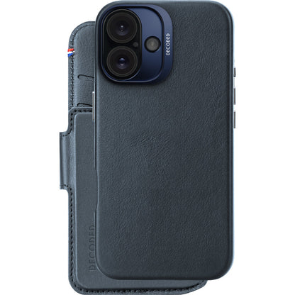 Decoded Leather Detachable Wallet Apple iPhone 16 Navy