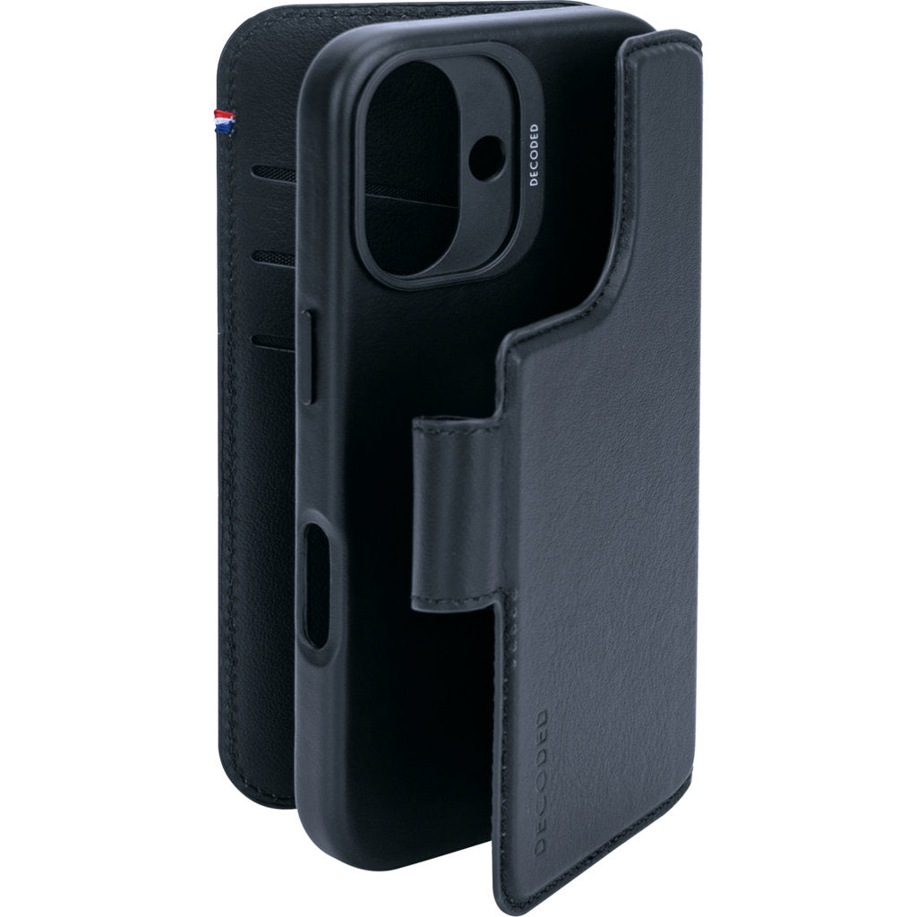 Decoded Leather Detachable Wallet Apple iPhone 16 Navy
