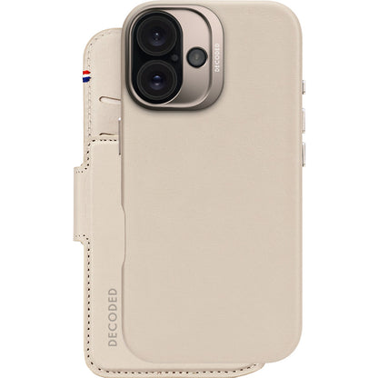 Decoded Leather Detachable Wallet Apple iPhone 16 Clay