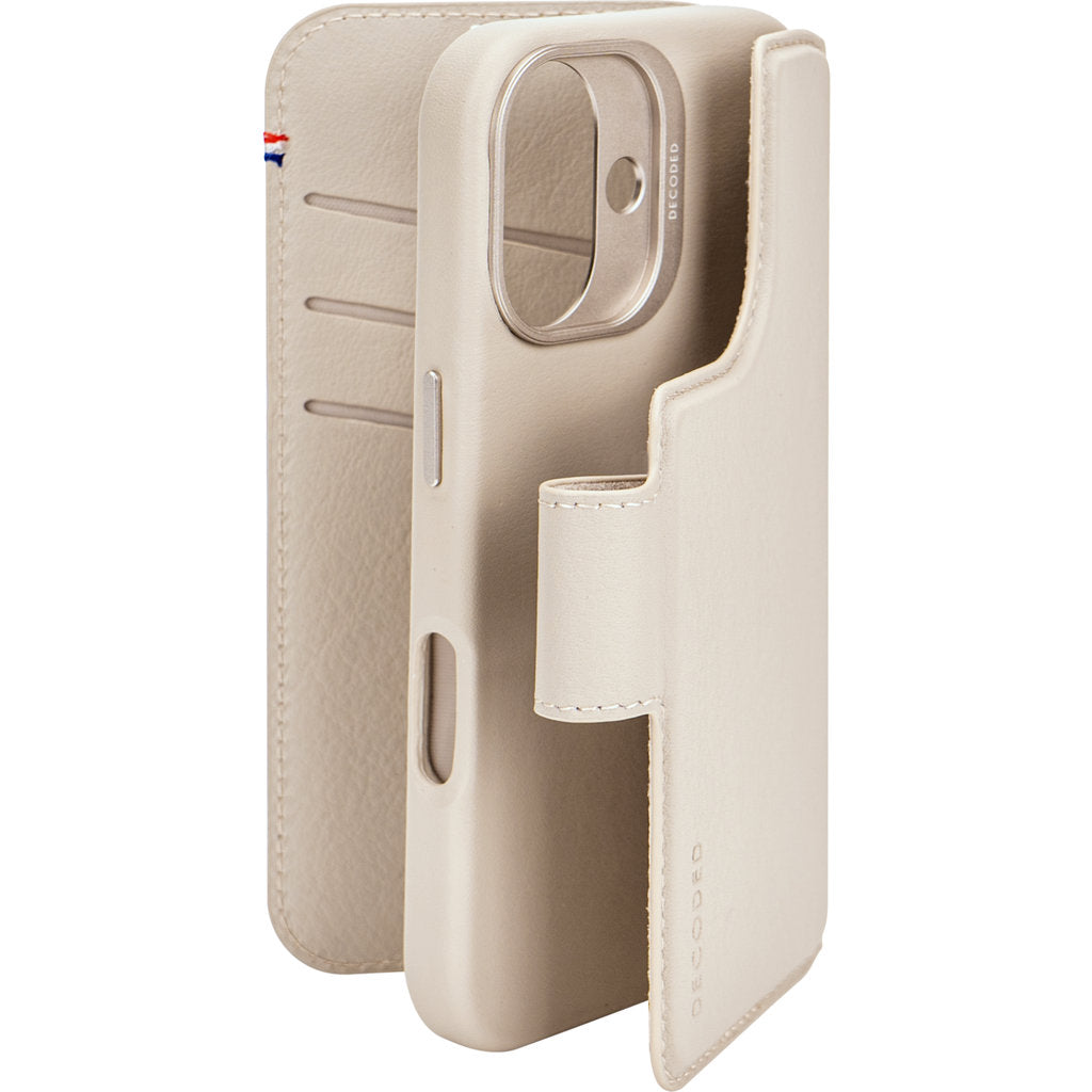 Decoded Leather Detachable Wallet Apple iPhone 16 Clay
