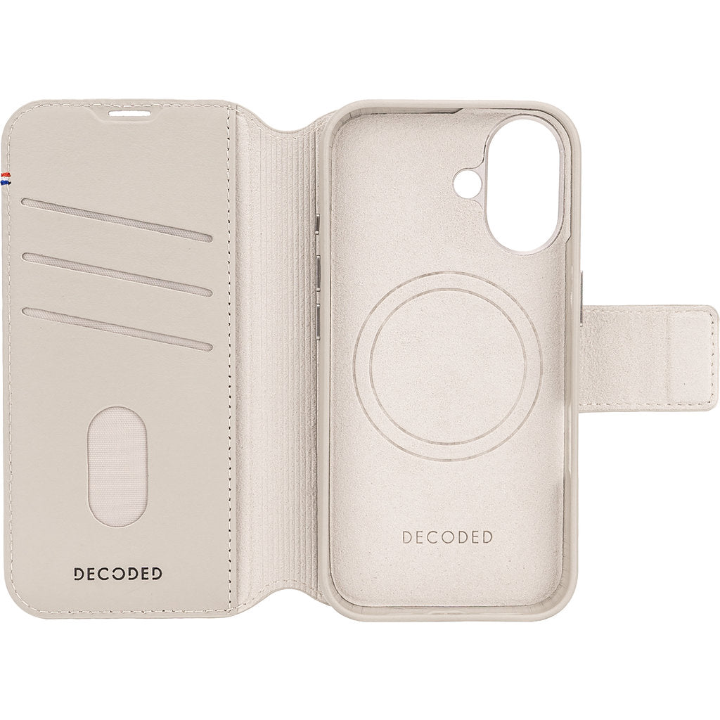 Decoded Leather Detachable Wallet Apple iPhone 16 Clay