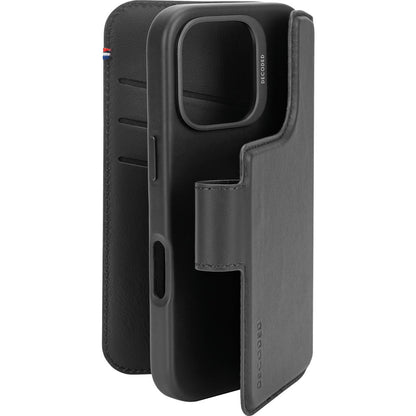 Decoded Leather Detachable Wallet Apple iPhone 16 Pro Black