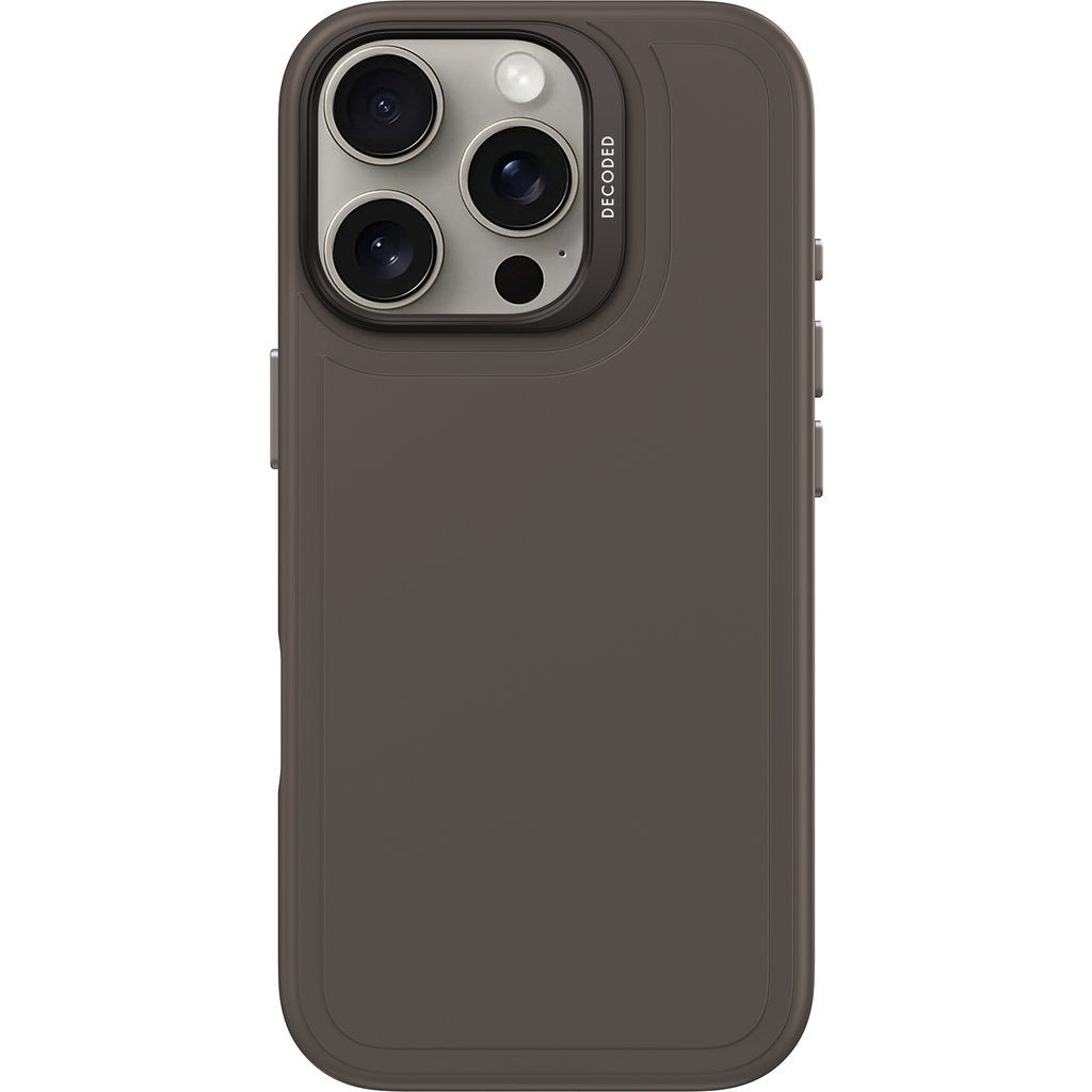 Decoded Silicone Stacks Backcover Apple iPhone 16 Pro Phantom Black