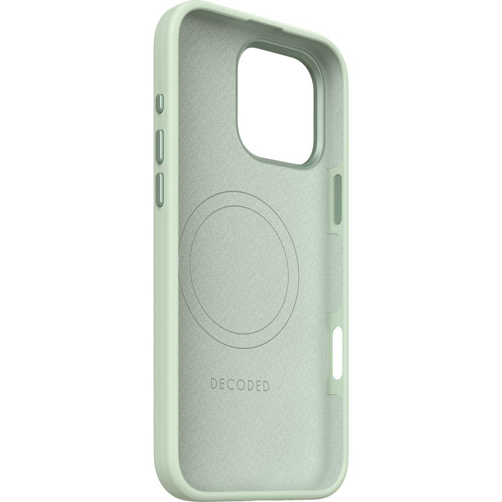Decoded Silicone Stacks Backcover Apple iPhone 16 Pro Max Mist Green