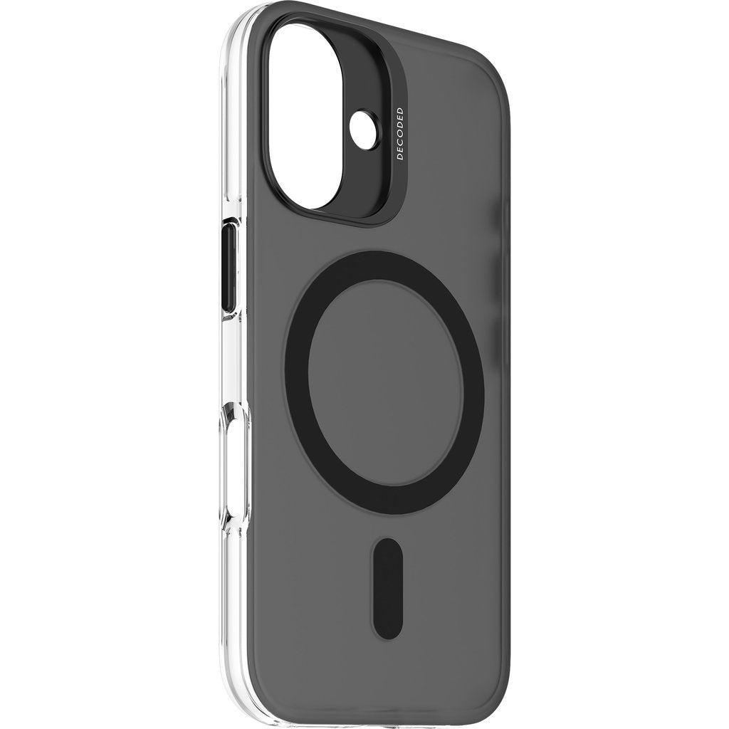 Decoded Recycled Plastic Transparent Backcover Apple iPhone 16 Frosted Black