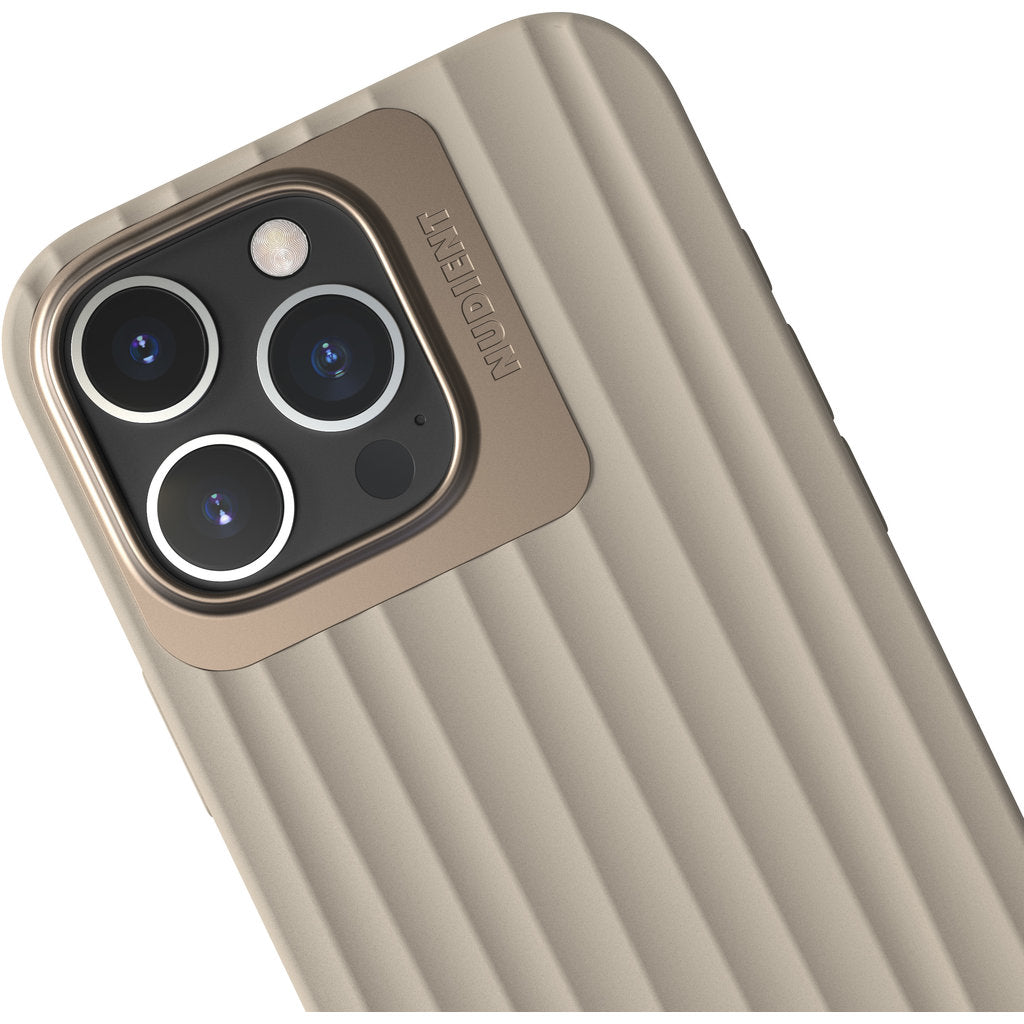 Nudient Bold MagSafe Case Apple iPhone 16 Pro Max Linen Beige