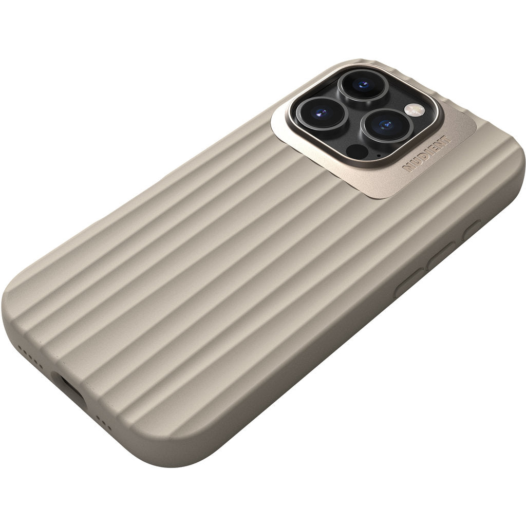 Nudient Bold MagSafe Case Apple iPhone 16 Pro Linen Beige