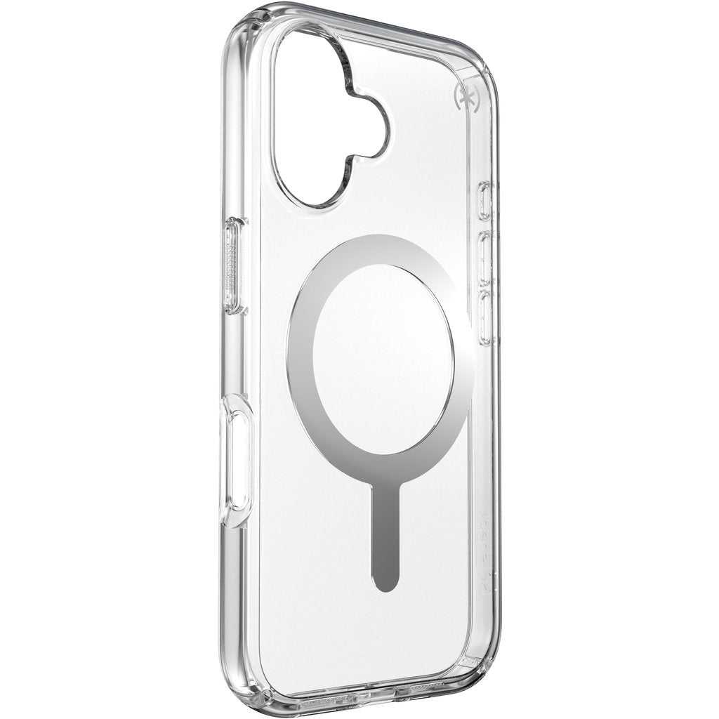 Speck Presidio Perfect Clear + MS Apple iPhone 16 Clear - with Microban