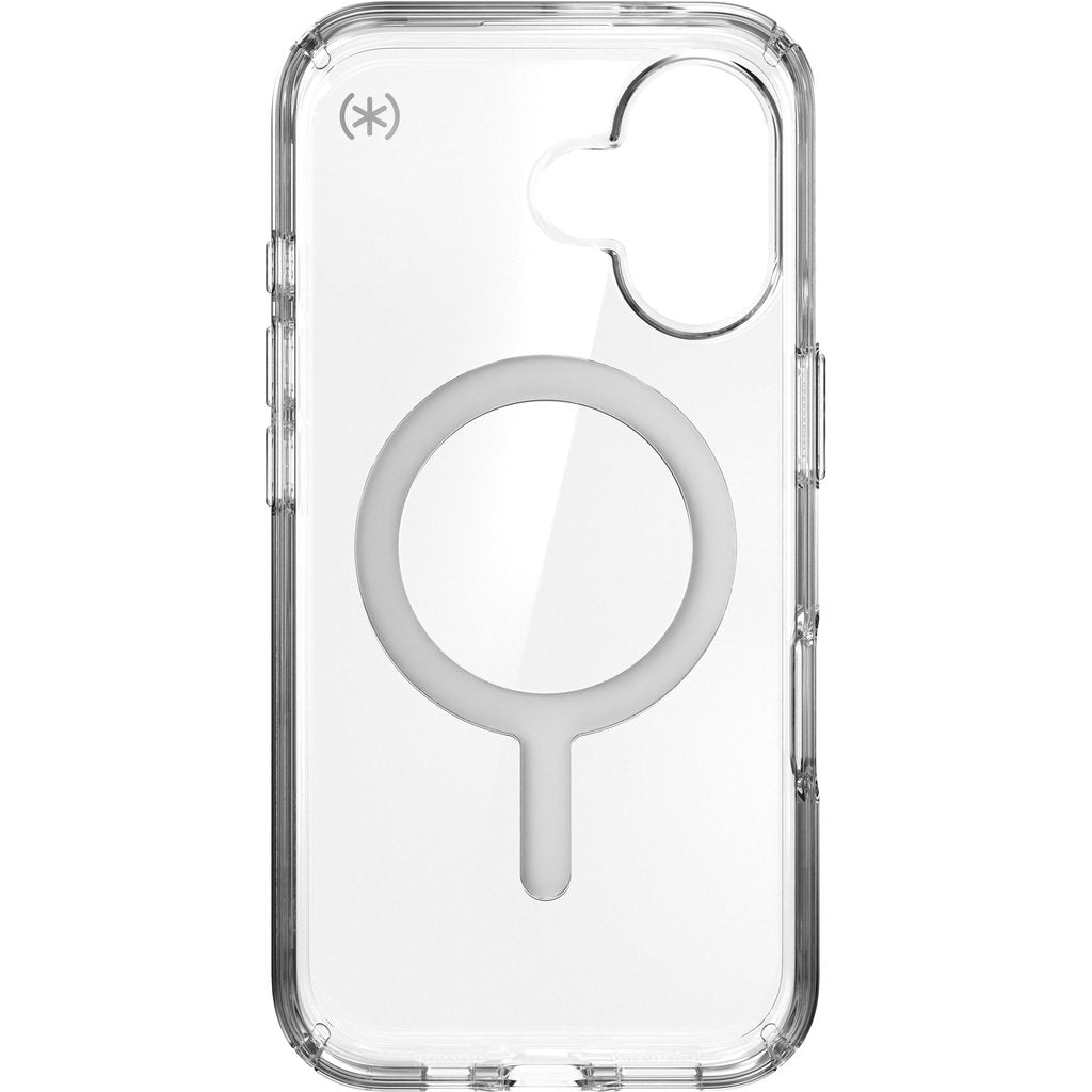 Speck Presidio Perfect Clear + MS Apple iPhone 16 Clear - with Microban