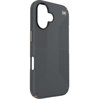 Speck Presidio2 Grip Apple iPhone 16 Charcoal Grey -  with Microban