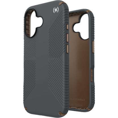 Speck Presidio2 Grip Apple iPhone 16 Charcoal Grey -  with Microban