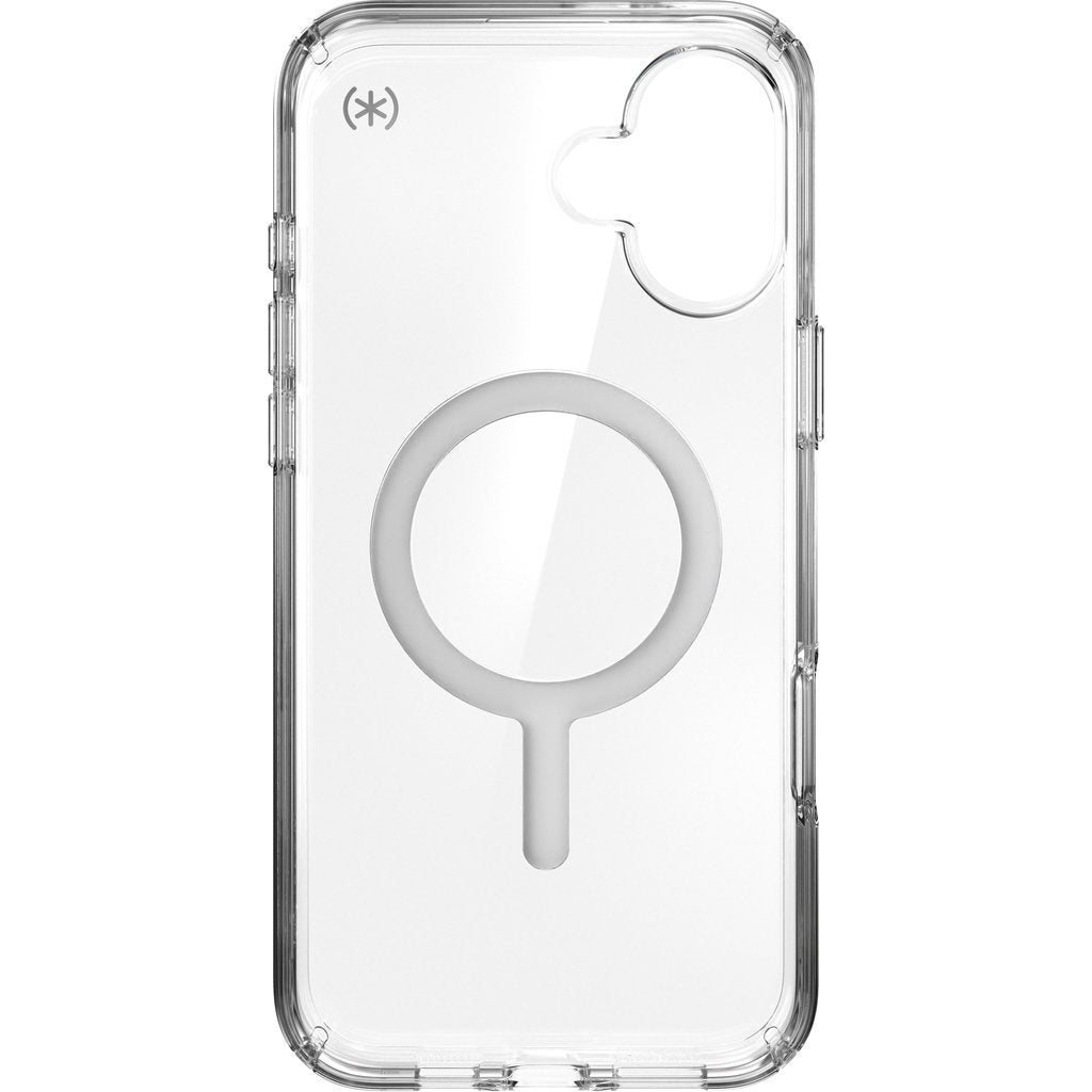 Speck Presidio Perfect Clear + MS Apple iPhone 16 Plus Clear -  with Microban