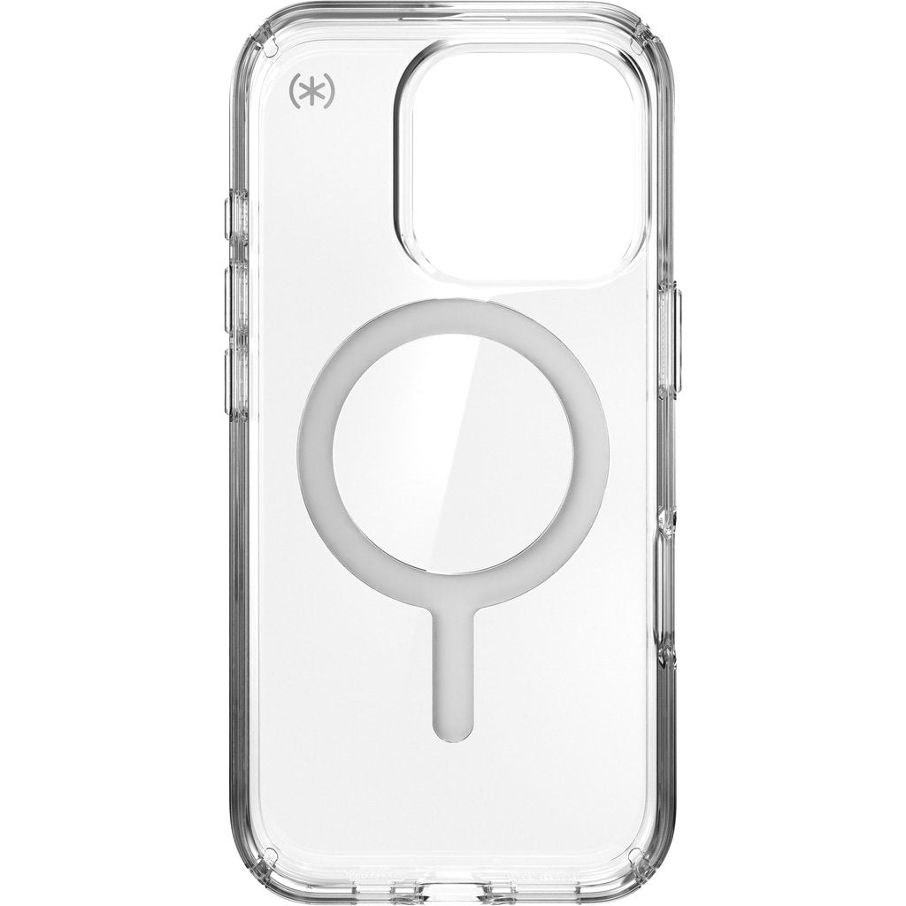 Speck Presidio Perfect Clear + MS Apple iPhone 16 Pro Clear - with Microban