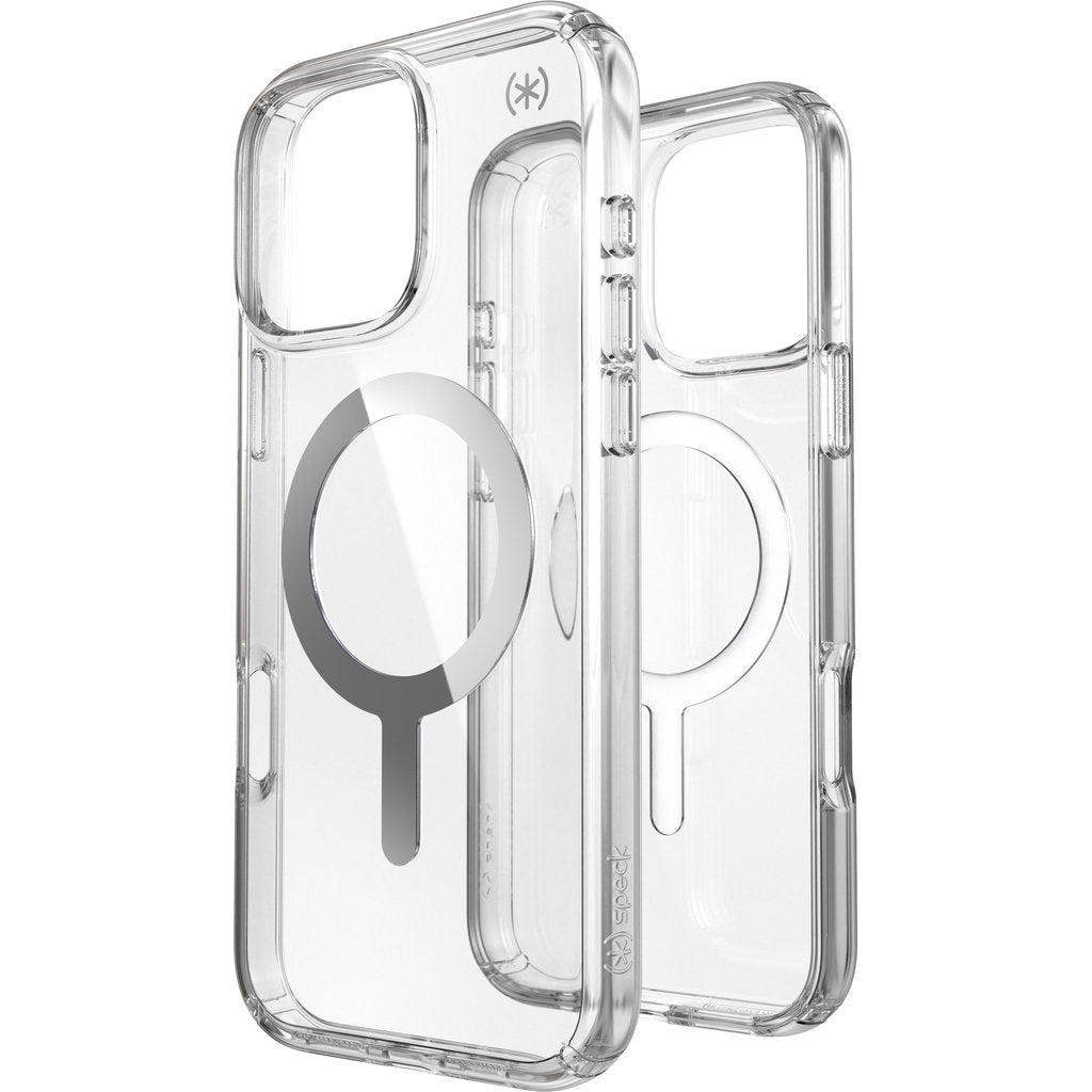 Speck Presidio Perfect Clear + MS Apple iPhone 16 Pro Max Clear -  with Microban