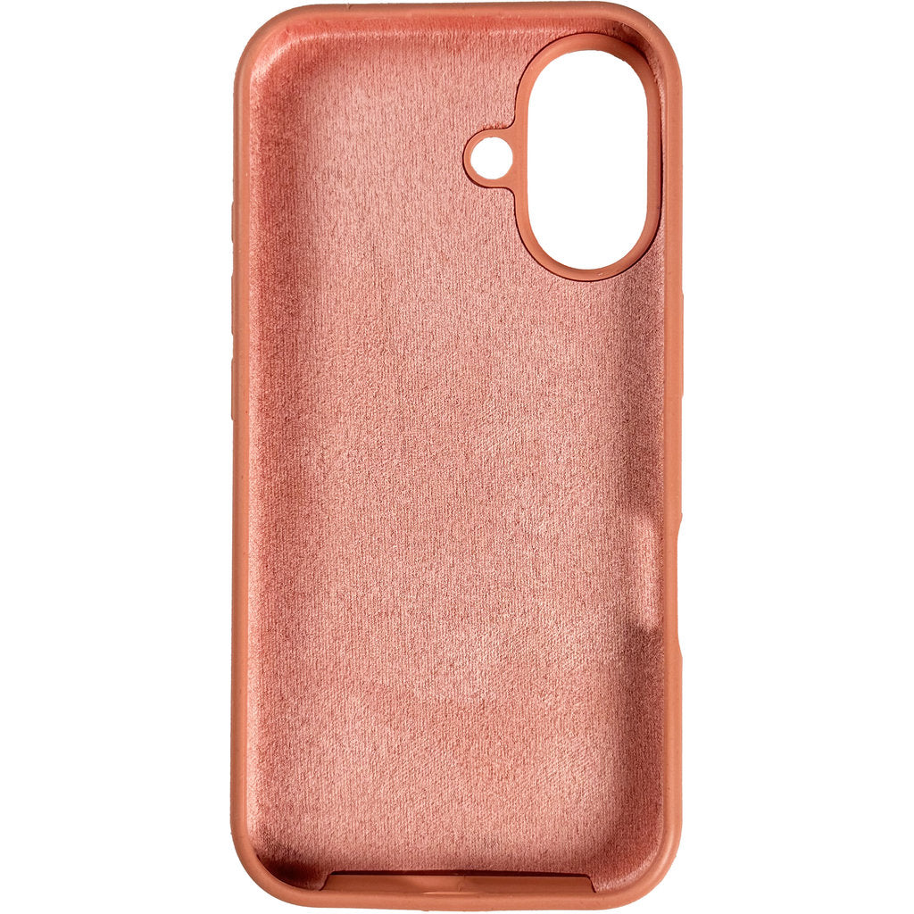 Nudient Base Case iPhone 16 Plus Peach Orange