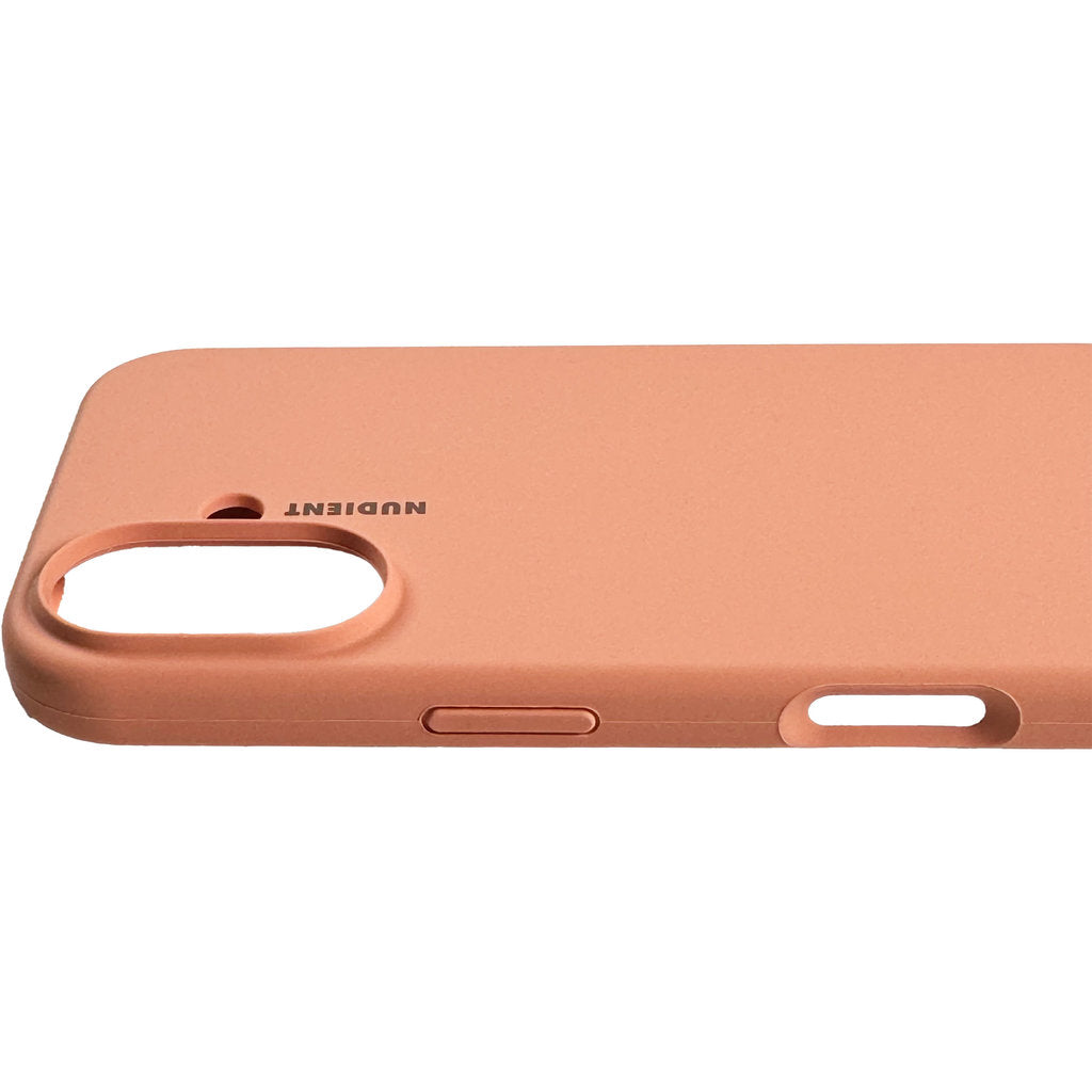 Nudient Base Case iPhone 16 Plus Peach Orange