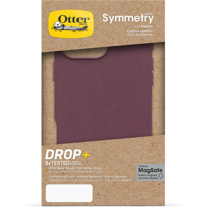 OtterBox Symmetry Cactus Leather Case Apple iPhone 16 Pro Max Maroon Bells
